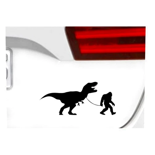 BAGACAY Sasquatch Dinosaur Pet Funny Die Cut Decal Bumper Sticker, Auto Graphics Car Side Decals Stickers Windows, Cars, Trucks, Laptops