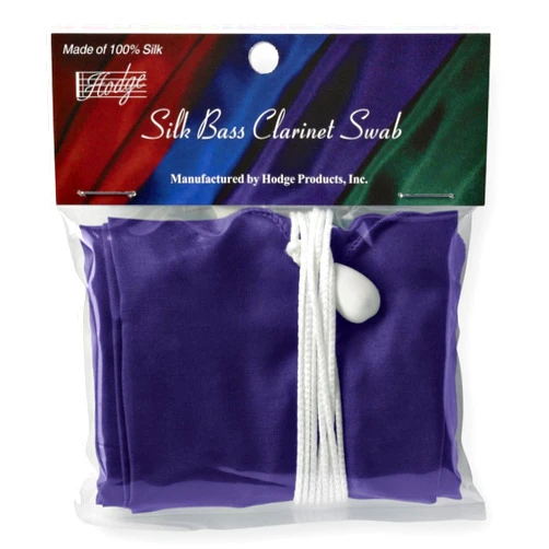 Hodge Silk Bass Clarinet Swab - Purple