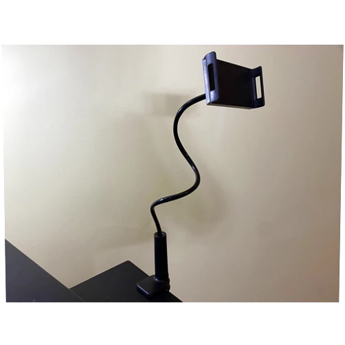 Generic Flexible Phone Holder, Gooseneck Phone Holder for Bed or Desk - Flexible Lazy Long Arm Headboard Bedside 360 Pivoting Mount Clip Adjustable Bracket Clamp Stand, Compatible with Smartphones (Black)