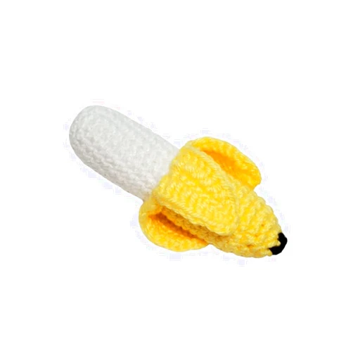 Bruiser McKitty Cat Toy, Catnip Toy, Banana Cat Toy, Crocheted, Interactive Toys for Cats, Cat Kicker Toy, Handmade Cat Toy, 8
