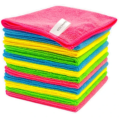 Kochere Collection Microfiber Cleaning Cloth Pack Of 12: Size 12.6