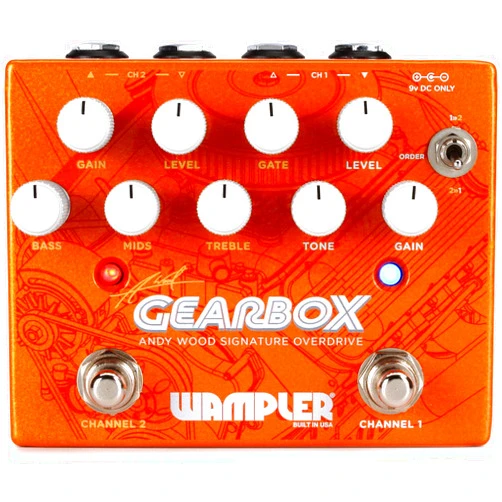 Wampler Gearbox · Andy Wood Signature Overdrive Distortion Pedal