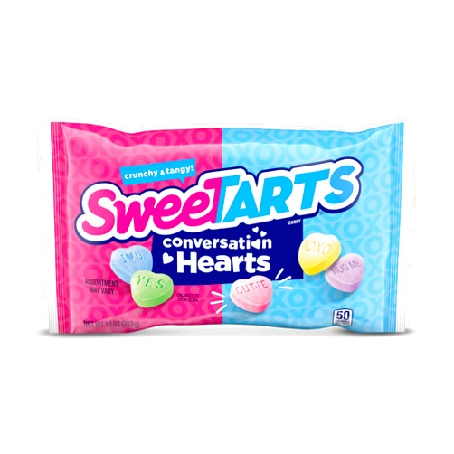SweeTARTS Conversation Hearts, Valentine's Day Candy, 10 Ounce Package