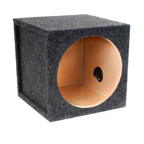 Atrend Bbox Single Vented 10 Inch Subwoofer Box Enclosure - Premium Subwoofer Box Improves Audio Quality, Sound & Bass - Car Subwoofer Boxes & Enclosures,Black