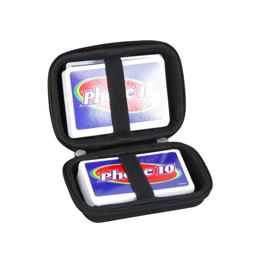 Hermitshell Hard Travel Case for Phase 10 Card Game Styles May Vary - Not Including Cards (Black)