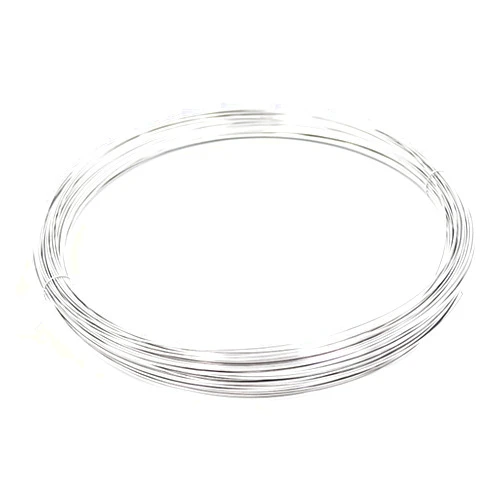 GoldAu Copper Brass Craft Wire 32.8 feet (10m) 23 Guage (0.6mm) Plated Silver Craft Wire for Bead Making Art Craft DIY Embellishment Decoration Florist Supplies
