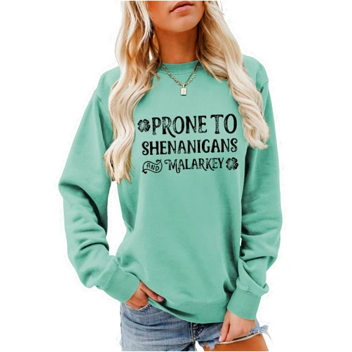 Generic St. Patrick's Day Gift Prone to Shenanigans and Malarkey Shirt St Patricks Day Shirt