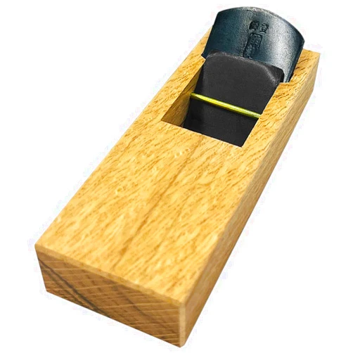 KAKURI Japanese Hand Plane 42mm for Woodworking, KANNA Block Plane Small Hand Planer Tool for Wood Chamfering and Smoothing, 5.9 x 2.1 x 1.6 inches, ECO Oak Body, Made in JAPAN