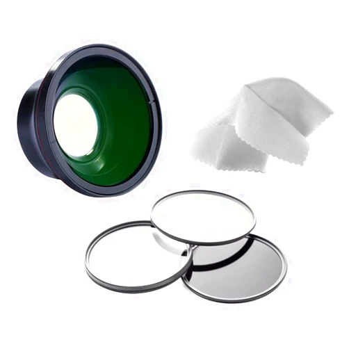 Digital Nc High Definition Super Wide Angle Lens w/Macro Compatible with Panasonic HC-X1000 (Includes Filters)
