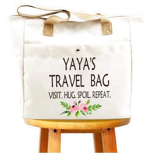 WCGXKO Mother’s Day Gift Grandma Birthday Gift Mother’s Day Merchandise Tote Bag Travel Bag For Grandma