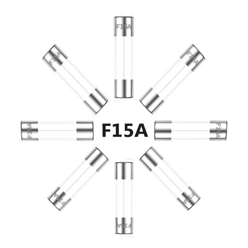ALLECIN 15A 250V 5x20MM Fast Blow Glass Fuse 15 Amp 250 Volt 0.2 x 0.78 Inch Fast-Acting Tube Fuses F15AL250V (Pack of 30Pcs)