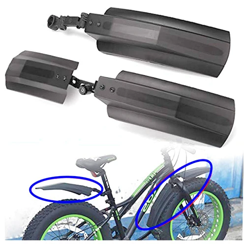 Fat-Cat 26 inch Bicycle Mudguard Front Back Rear Tire Mud Guards Kit Quick Release Bike Fenders Set for Road Mountain Bike Fat Tire Bike Outdoor Cycling
