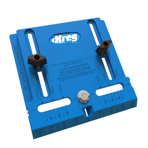 KREG KHI-Pull Cabinet Hardware Jig - for Cabinet Door Handles - Drilling Guide for Cabinet Doors - Creates Straight, Even Holes - Durable Drill Guides