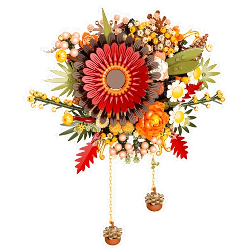 WINGIFT Dried Flower Centerpiece Building Set,Botanical Collection Crafts,Artificial Flowers,Table Or Wall Decoration, Home Décor, Unique Mother's Day Decoration,Gift for Mother's Day or Anniversary