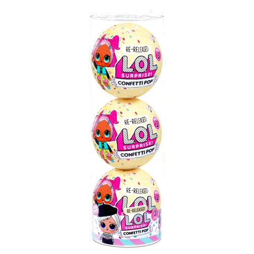 L.O.L. Surprise! Confetti Pop 3 Pack Beatnik Babe – 3 Re-released Dolls Each