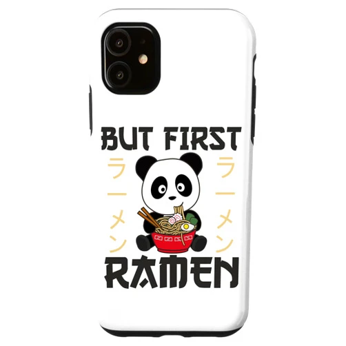 Sweet Animals Powerd By Ramen Anime Japanese Soup iPhone 11 Panda But First Ramen Sweet Kawaii Japanese Noodle Pandas Case