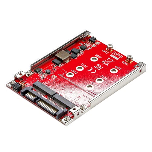 StarTech.com M.2 to SATA Adapter - Dual Slot - for 2.5in Drive Bay - RAID - M.2 SSD - M.2 Adapter - M.2 SSD Adapter , TAA (S322M225R)
