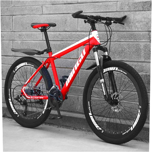 WJYLM Mountain Bike 26 Inches, Double Disc Brake Frame Bicycle Hardtail with Adjustable Seat, Country Men'smountain Bikes 21/24/27/30 Speed,C-30speed