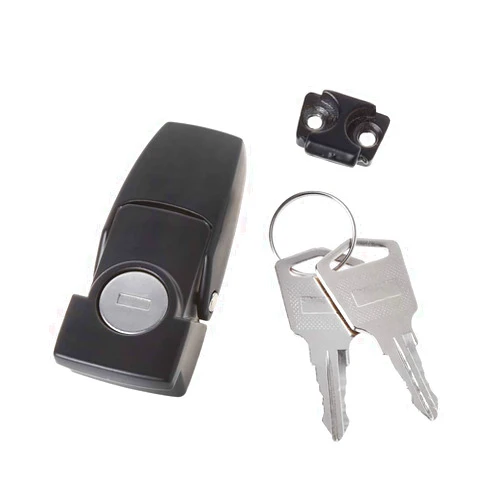 Hardware Pinhaijing Cabinet Black Coated Metal Hasp Latch DK604 Security Toggle Lock with Two Keys
