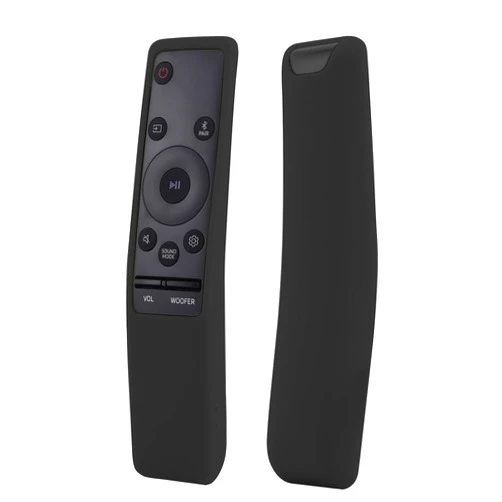 JCMOYUTY Silicone Case Cover for AH59-02767A AH81-13358A AH59-02758A Samsung Soundbar Remote, Black Sleeve