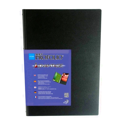 ITOYA ProFolio by Itoya, Art Profolio Advantage, 24 Sheets Presentation Book - Portrait, 9 x 12 Inches