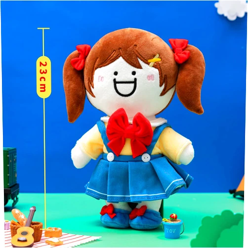 XIAOLAN FRIENDS Cute Plush Toy with DIY Accessories - Soft Stuffed Animal Doll for Kids, for Children's Day Birthdays and Holidays - Safe and Durable Materials