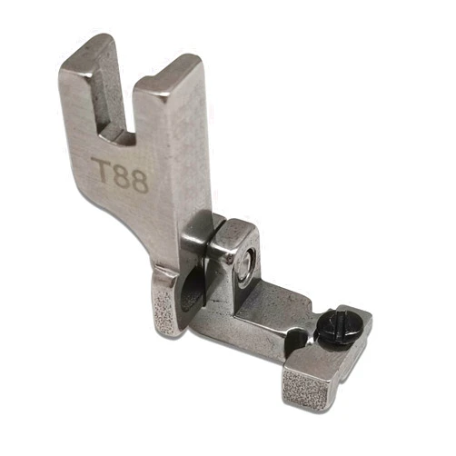 YICBOR Adjustable Invisible Zip Foot Sewing Zip Auxiliary Presser Foot Single Needle Zip Presser Foot for Industrial Flat Car Sewing Machine