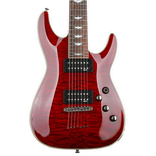 Schecter Omen Extreme-7 Electric Guitar - Black Cherry