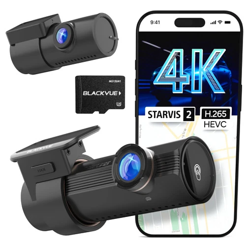 BlackVue DR970X-2CH Plus II Dash Cam – 4K UHD Front & Full HD Rear with STARVIS 2 & HDR, Fast Boot, USB-C, Video Playback via Wi-Fi, Cloud Remote Access, Smart Parking Mode
