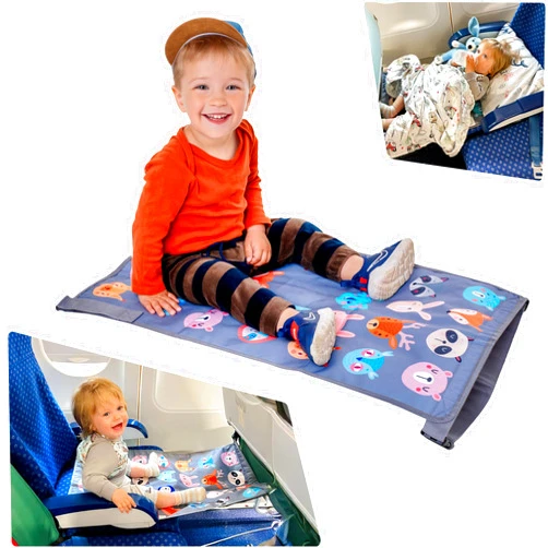 Little Traveler Toddler Airplane Bed & Seat Extender – Cozy & Easy Setup Airplane Bed for Kids, Ages 1-4