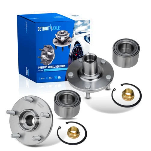 Detroit Axle - 2 Front Wheel Bearing Hubs for 1992-2003 Toyota Camry Sienna Avalon Solara Lexus ES300 RX300, Replacement 1993 1994 1995 1996 1997 1998 1999 2000 2001 2002 Wheel Bearing and Hubs