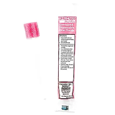 Sage Stryker – Sage Toothette Oral Swabs, Untreated/Unflavored – 1,000 Swabs – Individually Wrapped Disposable Mouth Swabs