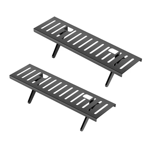 NEWRAIN TV Shelf, 2 Pieces Screen Shelf Adjustable Monitor Top Shelf TV Top Storage Bracket Computer Screen Shelf for Media Box, Game Console, Router TV, Camera Frames Remote 15.7 X 4.3 Inch