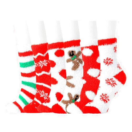 Horuru Plush Fuzzy Socks for Women Fluffy Cozy Slipper Socks Fall Thanksgiving Birthday Gifts for Her