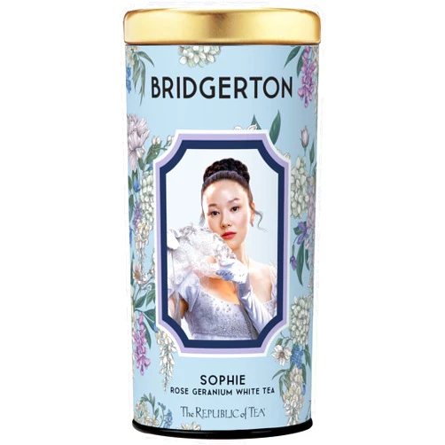 The Republic of Tea — Bridgerton Sophie Rose Geranium White Tea, 36 Tea Bags