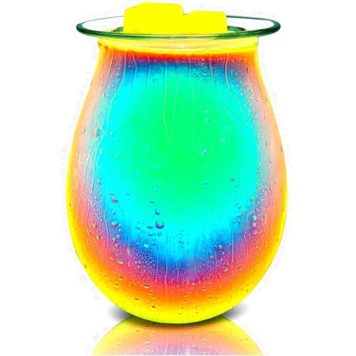 Leyoue Glass Electric Wax Melt Warmer Wax Burner Melter Fragrance Wax Warmer for Home Office Bedroom Living Room Gifts & Decor （Blue）