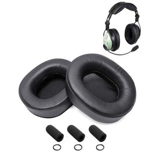 Voarmaks DC ONE-X Ear Pads Cushion Compatible with David Clark DC ONE-X XA XH XP Aviation Headsets Including Soft Leatherette Ear Seals, 3 Mic Muffs