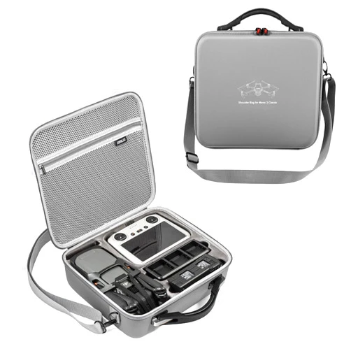 Gaekol Mavic 3 Classic/Mavic 3 Carrying Case, Portable PU Leather Bag with Shoulder strap for DJI Mavic 3 Classic/Mavic 3 with DJI RC/RC-N1 and other accessories