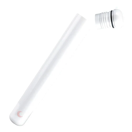 Brando Moon Small White Metal Tube Container - 4.5 inches