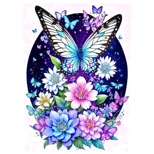 YSUNETER Butterfly Diamond Painting Kits for Adults - 5D Diamond Art Kits for Adults Beginner, DIY Full Drill Diamond Dots Paintings with Diamonds Gem Art and Crafts for Adults Home Wall Decor