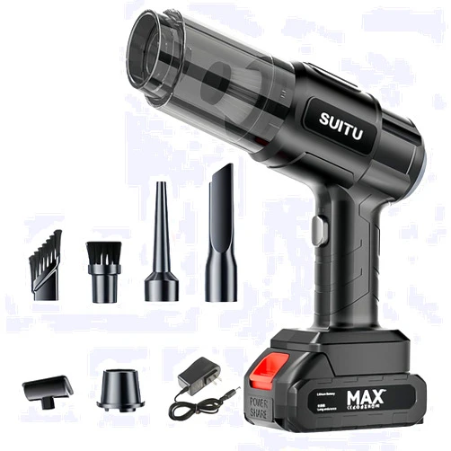 KPKJOO Zentrovia Recommended：Handheld Car Vacuum Cleaner, Powerful Suction Portable Lightweight Hand Held Vacuum Cordless with 25-30Mins Long Runtime Rechargeable Battery for Home Car Deep Cleaning