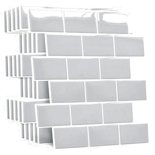 Yoillione Peel and Stick Backsplash Kitchen: 10-Sheet Back Splash Stick on Tile for Kitchen and Bathroom Subway Tile - 12