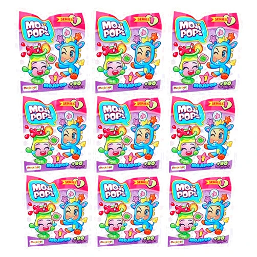 Toptoys2u Bargain Bundles Moji Pops Series 1 Blind Bags Figures - Pack of 9 Blind Bags