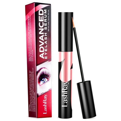 LashRay Advanced Lash Serum for Eyelash Growth: LashRay Eyelash Enhancing Serum to Grow Longer Fuller Thicker Lustrous Lashes (3mL)