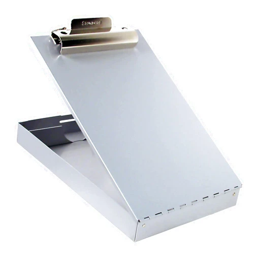 Redi-Rite Saunders Recycled Aluminum Redi-Rite Storage Clipboard with Self-Locking Latch – Lightweight, Weather-Resistant Lacquer Finish Stationery Box. Office Products, Silver, Letter
