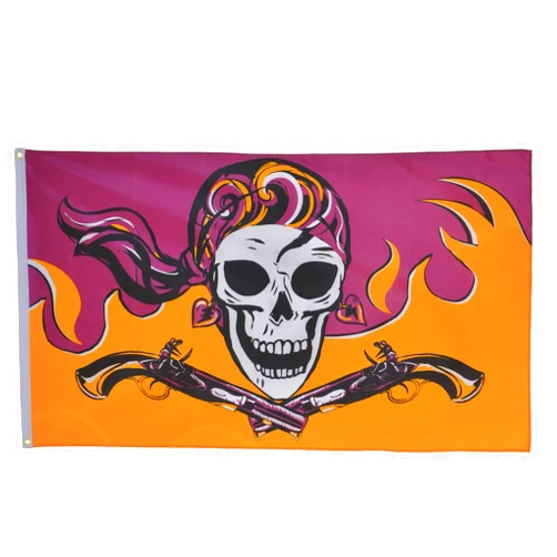 In the Breeze Flintlock Pirette Grommet Flag, 3 by 5-Feet,3643