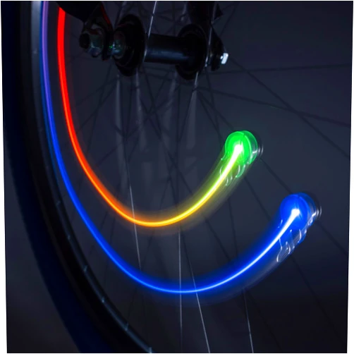 Brightz OrbitBrightz Mini LED Bike Spoke Clip Lights, 2-Pack - Adds a Pop of Color to Your Bike Wheels - Easily Clips On to Spokes - Simply Twist to Turn On or Off - Great Accessory with Other Lights