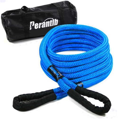 Perantlb Kinetic Recovery Rope7/8 x 20ft(26000lbs),Nylon Double Braided Recovery Tow Rope,Heavy-Duty Vehicle Kinetic Rope for Truck ATV UTV SUV…