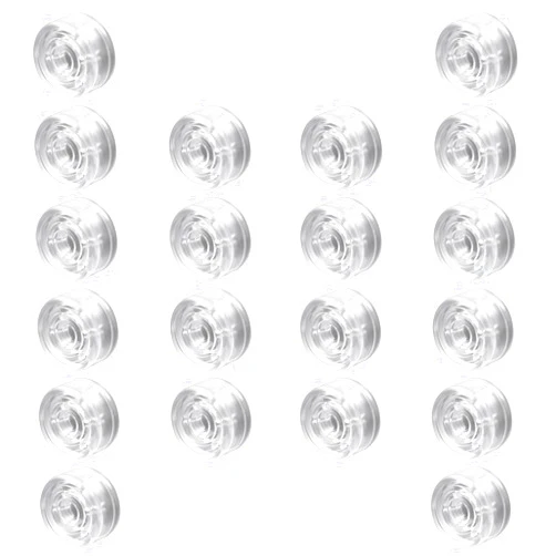 Piutouyar Transparent Guitar Effects Pedal Footswitch Toppers, 20 Pcs Pedal Nail Caps Protection Cap Plastic Guitar Pedal Footswitch Topper Cover Guitar Pedal Button Caps