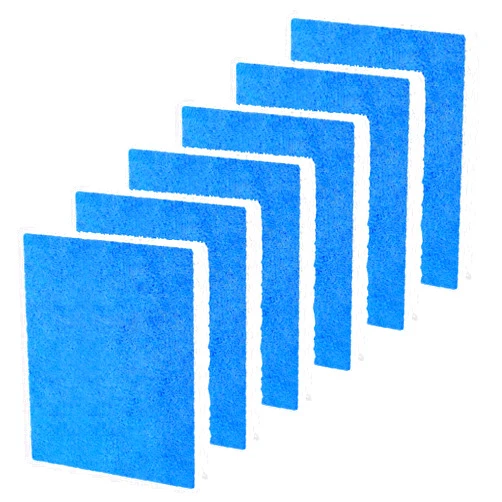 ROMON HFT600 Humidifier Wicking Filter T Replcement for Honeywell HEV615 HEV620 Series Top Fill Tower Humidifier, Compared to Part HFT600T HFT600PDQ Wicking Filter, 6 Pack, Blue